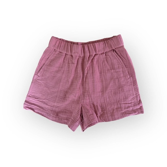 Madewell High Waist Women Shorts - Pink - Picture 1 of 9